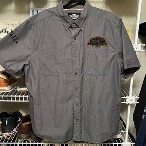 Authentic Harley Davidson short sleeve snap up shirt